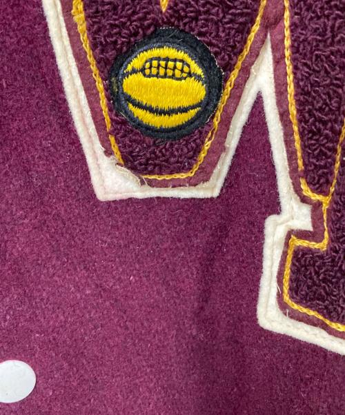 USED（ユーズド）USED (ユーズド) ヴィンテージスタジャン ボルドー サイズ:46の古着・服飾アイテム