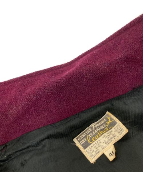 USED（ユーズド）USED (ユーズド) ヴィンテージスタジャン ボルドー サイズ:46の古着・服飾アイテム