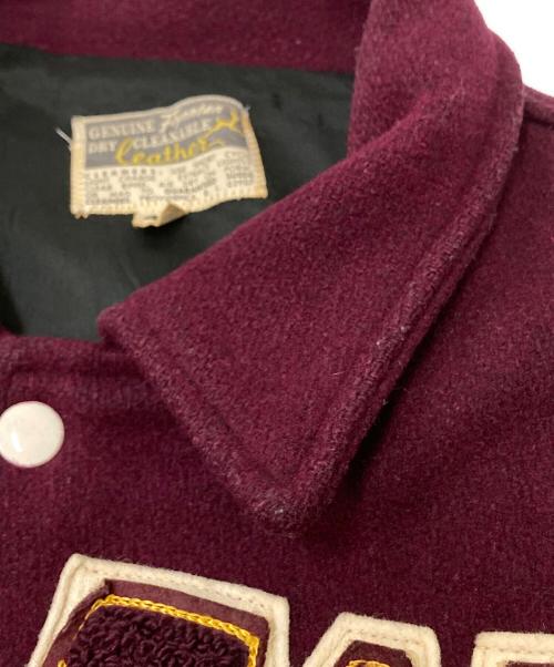 USED（ユーズド）USED (ユーズド) ヴィンテージスタジャン ボルドー サイズ:46の古着・服飾アイテム