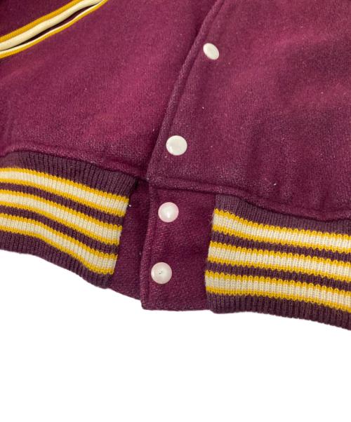 USED（ユーズド）USED (ユーズド) ヴィンテージスタジャン ボルドー サイズ:46の古着・服飾アイテム