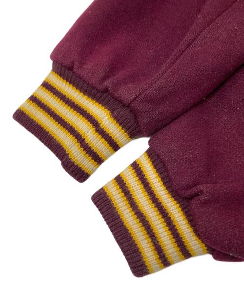 USED（ユーズド）USED (ユーズド) ヴィンテージスタジャン ボルドー サイズ:46の古着・服飾アイテム