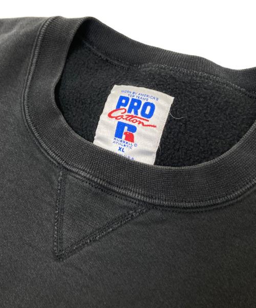 RUSSELL ATHLETIC（ラッセルアスレチック）RUSSELL ATHLETIC (ラッセルアスレチック) Vガゼットスウェット ブラック サイズ:XLの古着・服飾アイテム