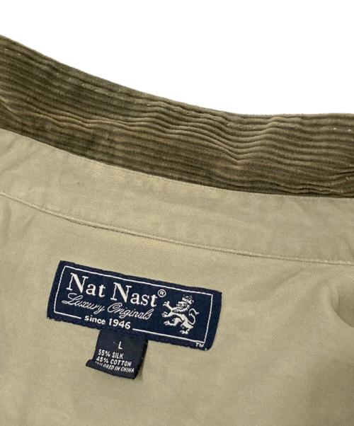 NATNAST（ナットナスト）NATNAST (ナットナスト) コーデュロイシャツ オリーブ サイズ:Lの古着・服飾アイテム