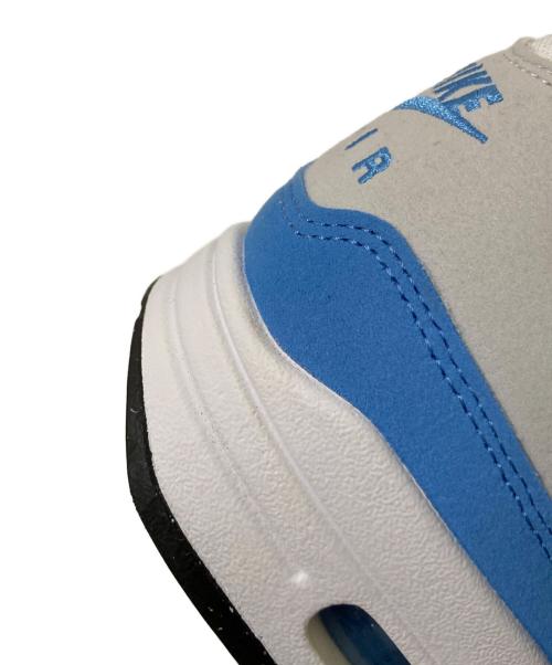 NIKE（ナイキ）NIKE (ナイキ) AIR MAX 1 WHITE/UNIVERSITY BLUE ブルー×ホワイト サイズ:27.0cmの古着・服飾アイテム