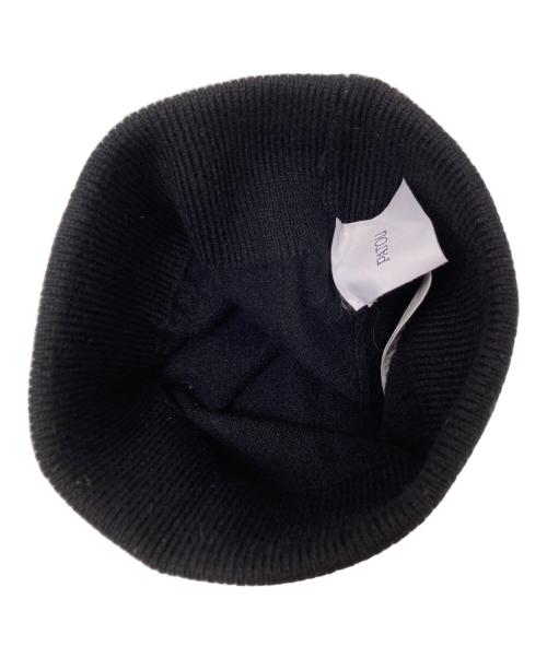 patou（パトゥ）patou (パトゥ) フレグランス ウール ビーニー ブラック サイズ:下記参照の古着・服飾アイテム