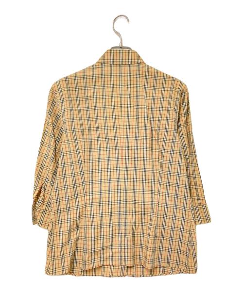 BURBERRY LONDON（バーバリーロンドン）BURBERRY LONDON (バーバリーロンドン) ノヴァチェック7分袖シャツ ベージュ サイズ:40の古着・服飾アイテム