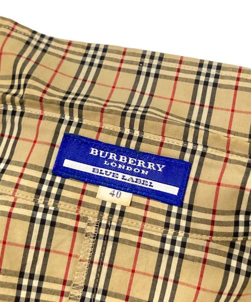 BURBERRY LONDON（バーバリーロンドン）BURBERRY LONDON (バーバリーロンドン) ノヴァチェック7分袖シャツ ベージュ サイズ:40の古着・服飾アイテム