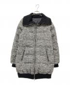 theoryセオリー）の古着「ツイードダウンジャケット」｜ブラック