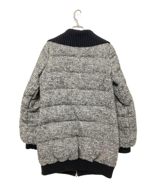 theory（セオリー）theory (セオリー) ツイードダウンジャケット ブラック サイズ:Sの古着・服飾アイテム