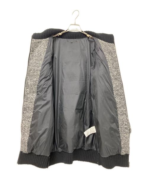 theory（セオリー）theory (セオリー) ツイードダウンジャケット ブラック サイズ:Sの古着・服飾アイテム