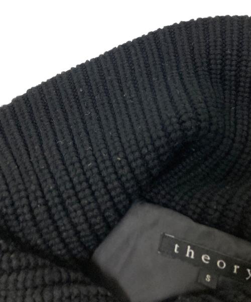 theory（セオリー）theory (セオリー) ツイードダウンジャケット ブラック サイズ:Sの古着・服飾アイテム