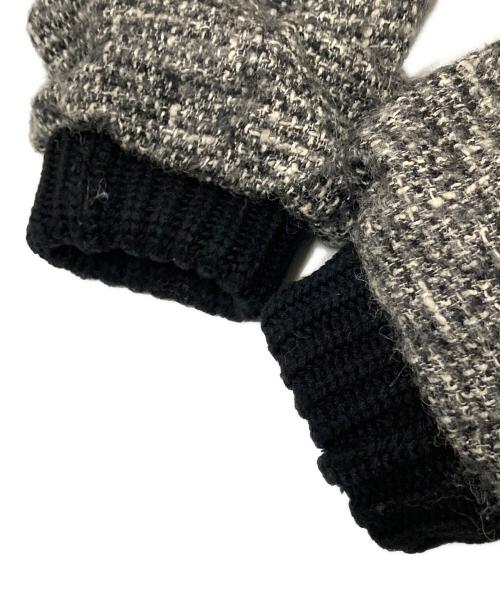 theory（セオリー）theory (セオリー) ツイードダウンジャケット ブラック サイズ:Sの古着・服飾アイテム