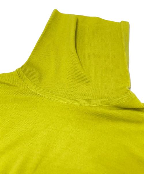 JOHN SMEDLEY（ジョンスメドレー）JOHN SMEDLEY (ジョンスメドレー) メリノウールタートルネックニット イエロー サイズ:Sの古着・服飾アイテム