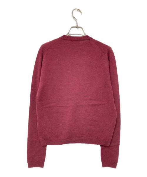 JOHN SMEDLEY（ジョンスメドレー）JOHN SMEDLEY (ジョンスメドレー) メリノウールカーディガン レッド サイズ:Sの古着・服飾アイテム