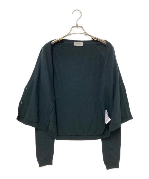JOHN SMEDLEY（ジョンスメドレー）JOHN SMEDLEY (ジョンスメドレー) メリノウールカーディガン ダークグリーン サイズ:Sの古着・服飾アイテム