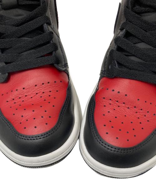NIKE（ナイキ）NIKE (ナイキ) AIR JORDAN 1 MID レッド×ブラック サイズ:27.0cmの古着・服飾アイテム