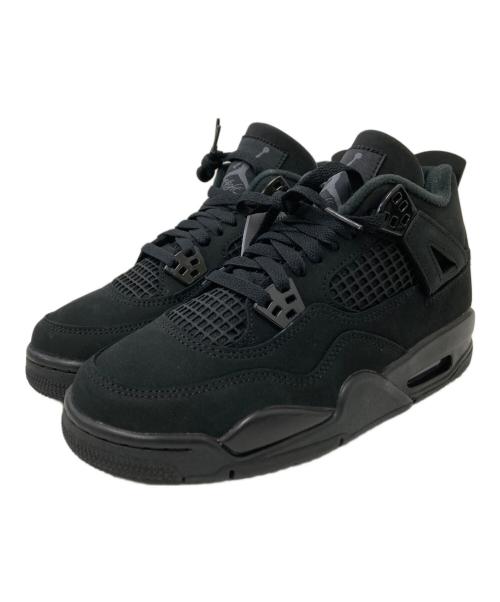 NIKE（ナイキ）NIKE (ナイキ) Air Jordan 4 Retro GS black cat　（エア ジョーダン 4 レトロ GS ブラック キャット） ブラック サイズ:23.5㎝の古着・服飾アイテム