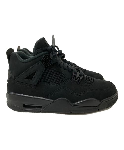 NIKE（ナイキ）NIKE (ナイキ) Air Jordan 4 Retro GS black cat　（エア ジョーダン 4 レトロ GS ブラック キャット） ブラック サイズ:23.5㎝の古着・服飾アイテム
