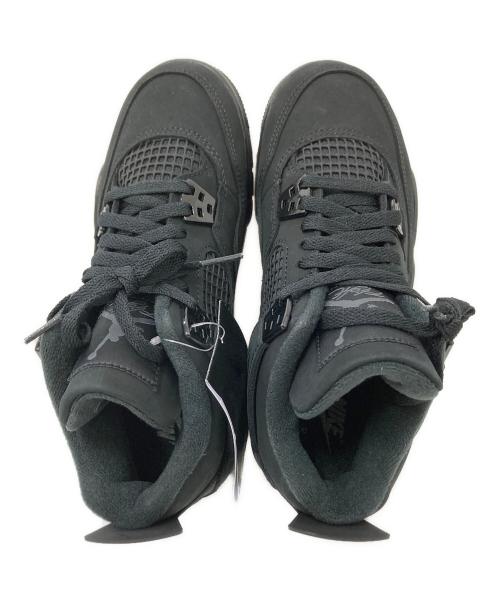 NIKE（ナイキ）NIKE (ナイキ) Air Jordan 4 Retro GS black cat　（エア ジョーダン 4 レトロ GS ブラック キャット） ブラック サイズ:23.5㎝の古着・服飾アイテム