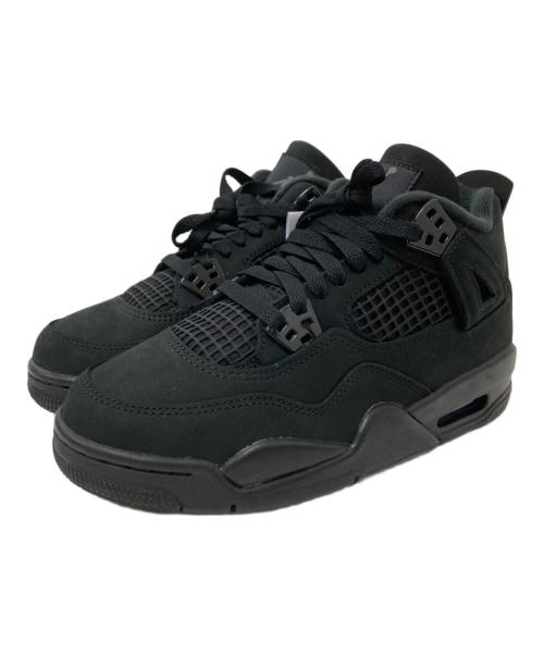 NIKE（ナイキ）NIKE (ナイキ) Air Jordan 4 Retro GS black cat ブラック サイズ:23.5㎝の古着・服飾アイテム