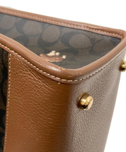 COACH（コーチ）COACH (コーチ) ハリネズミ柄2WAYショルダーバッグ ブラウン サイズ:下記参照の古着・服飾アイテム