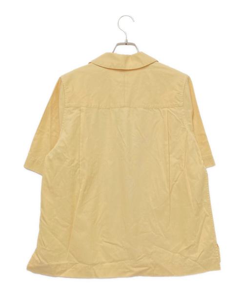 AURALEE（オーラリー）AURALEE (オーラリー) WASHED FINX HERRINGBONE HALF SLEEVED SHIRTS イエロー サイズ:1の古着・服飾アイテム