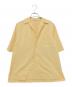 AURALEE（オーラリー）の古着「WASHED FINX HERRINGBONE HALF SLEEVED SHIRTS」｜イエロー