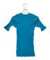 AURALEE (オーラリー) GIZA HIGH GAUGE RIB KNIT TEE ブルー：6000円