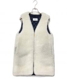 THE RERACS（ザ リラクス）の古着「ボアベスト」｜ホワイト×ブラック