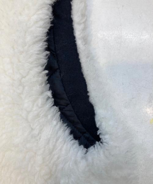 THE RERACS（ザ リラクス）THE RERACS (ザ リラクス) ボアベスト ホワイト×ブラック サイズ:Fの古着・服飾アイテム