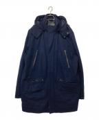 Paul&Sharkポールアンドシャーク）の古着「フーデッドコート」｜ネイビー×ブラック