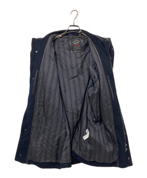 Paul&Shark（ポールアンドシャーク）Paul&Shark (ポールアンドシャーク) フーデッドコート ネイビー×ブラック サイズ:XLの古着・服飾アイテム