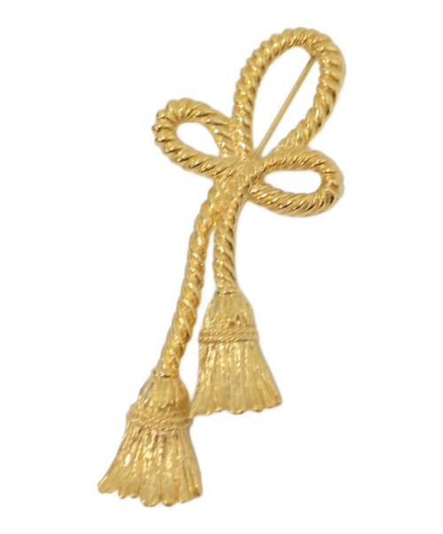 GIVENCHY（ジバンシィ）GIVENCHY (ジバンシィ) ヴィンテージロープブローチ ゴールド サイズ:下記参照の古着・服飾アイテム