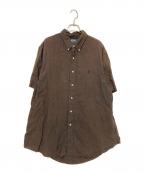 POLO RALPH LAURENポロ・ラルフローレン）の古着「リネンボタンダウンシャツ」｜ブラウン