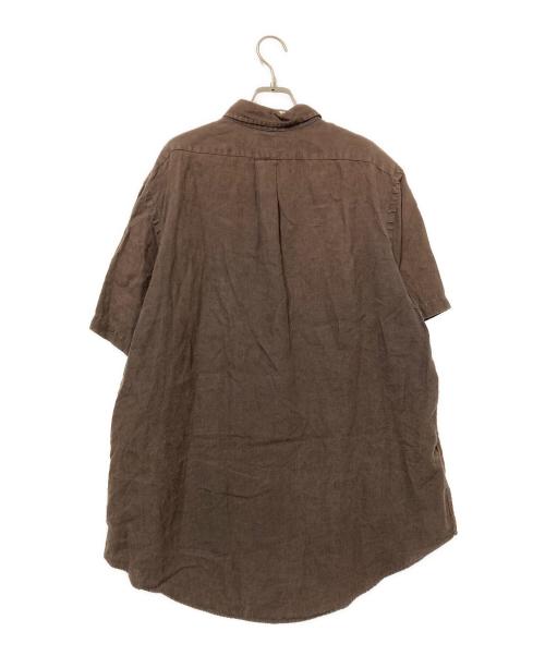 POLO RALPH LAUREN（ポロ・ラルフローレン）POLO RALPH LAUREN (ポロ・ラルフローレン) リネンボタンダウンシャツ ブラウン サイズ:XLの古着・服飾アイテム