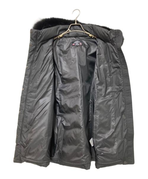 UNTITLED（アンタイトル）UNTITLED (アンタイトル) 撥水加工ミディダウンコート ブラック サイズ:2の古着・服飾アイテム