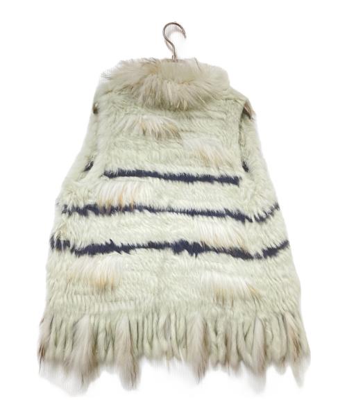 AGNOST（AGNOST）AGNOST (AGNOST) ファーベスト ベージュ サイズ:38の古着・服飾アイテム