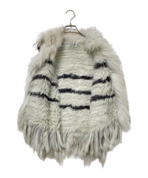 AGNOST（AGNOST）AGNOST (AGNOST) ファーベスト ベージュ サイズ:38の古着・服飾アイテム