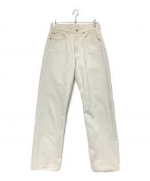 HAND ROOM（ハンドルーム）の古着「WIDE FIT 5 POCKET JEANS WHITE」｜ベージュ