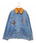Left Alone（レフトアローン）の古着「刺繍デニムジャケット」｜インディゴ