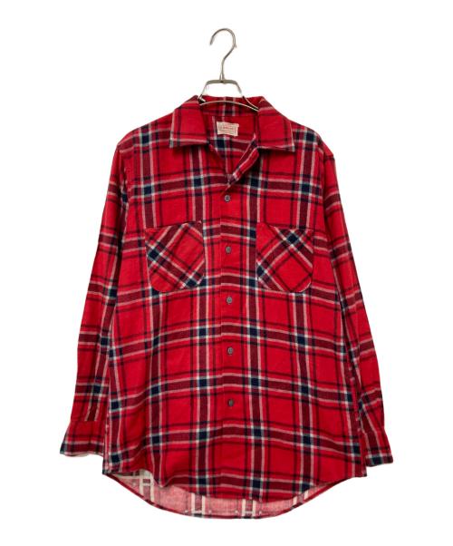 MONTGOMERY WARD（モンゴメリーワード）MONTGOMERY WARD (モンゴメリーワード) 60‘Sプリントネルシャツ レッド サイズ:Sの古着・服飾アイテム