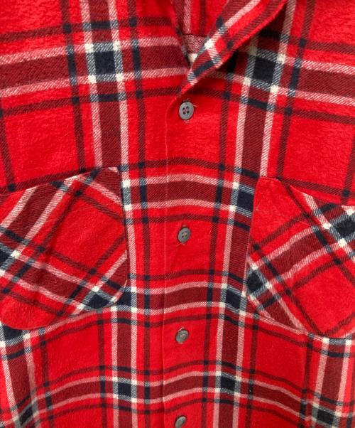 MONTGOMERY WARD（モンゴメリーワード）MONTGOMERY WARD (モンゴメリーワード) 60‘Sプリントネルシャツ レッド サイズ:Sの古着・服飾アイテム