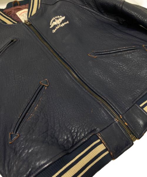 AVIREX（アヴィレックス）AVIREX (アヴィレックス) レザージャケット ネイビー サイズ:下記参照の古着・服飾アイテム