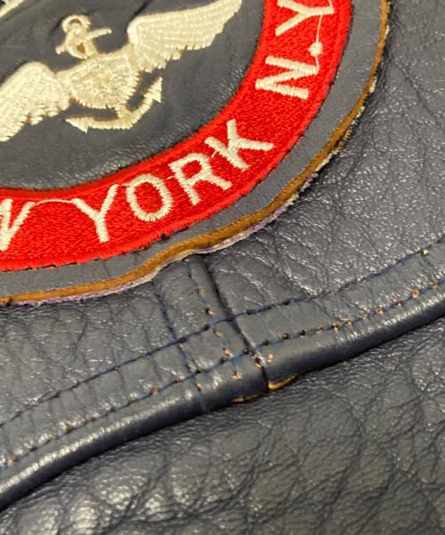 AVIREX（アヴィレックス）AVIREX (アヴィレックス) レザージャケット ネイビー サイズ:下記参照の古着・服飾アイテム