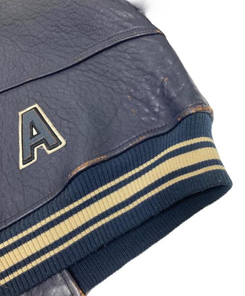 AVIREX（アヴィレックス）AVIREX (アヴィレックス) レザージャケット ネイビー サイズ:下記参照の古着・服飾アイテム