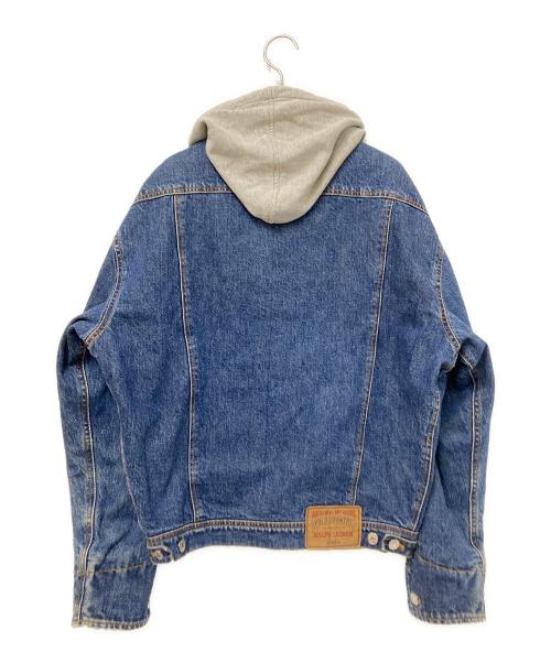 POLO RALPH LAUREN（ポロ・ラルフローレン）POLO RALPH LAUREN (ポロ・ラルフローレン) フードドッキングデニムジャケット インディゴ×グレー サイズ:下記参照の古着・服飾アイテム