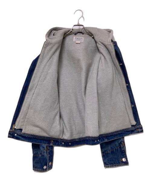 POLO RALPH LAUREN（ポロ・ラルフローレン）POLO RALPH LAUREN (ポロ・ラルフローレン) フードドッキングデニムジャケット インディゴ×グレー サイズ:下記参照の古着・服飾アイテム