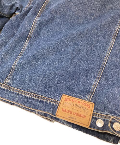 POLO RALPH LAUREN（ポロ・ラルフローレン）POLO RALPH LAUREN (ポロ・ラルフローレン) フードドッキングデニムジャケット インディゴ×グレー サイズ:下記参照の古着・服飾アイテム