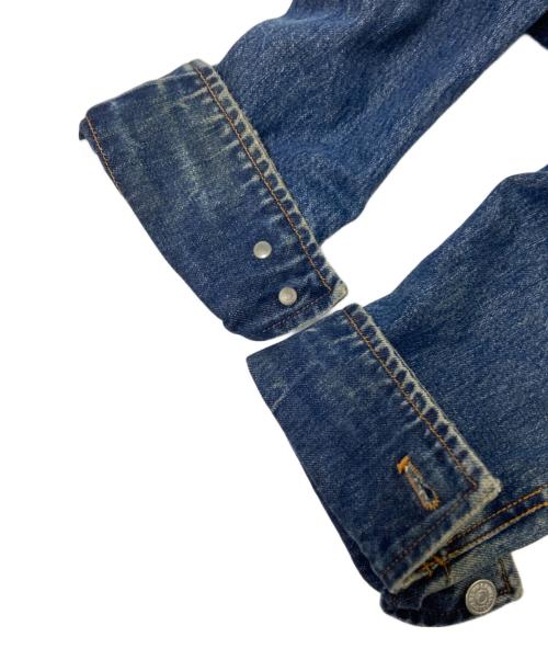 POLO RALPH LAUREN（ポロ・ラルフローレン）POLO RALPH LAUREN (ポロ・ラルフローレン) フードドッキングデニムジャケット インディゴ×グレー サイズ:下記参照の古着・服飾アイテム