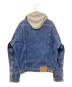POLO RALPH LAUREN (ポロ・ラルフローレン) フードドッキングデニムジャケット インディゴ×グレー サイズ:下記参照：10000円